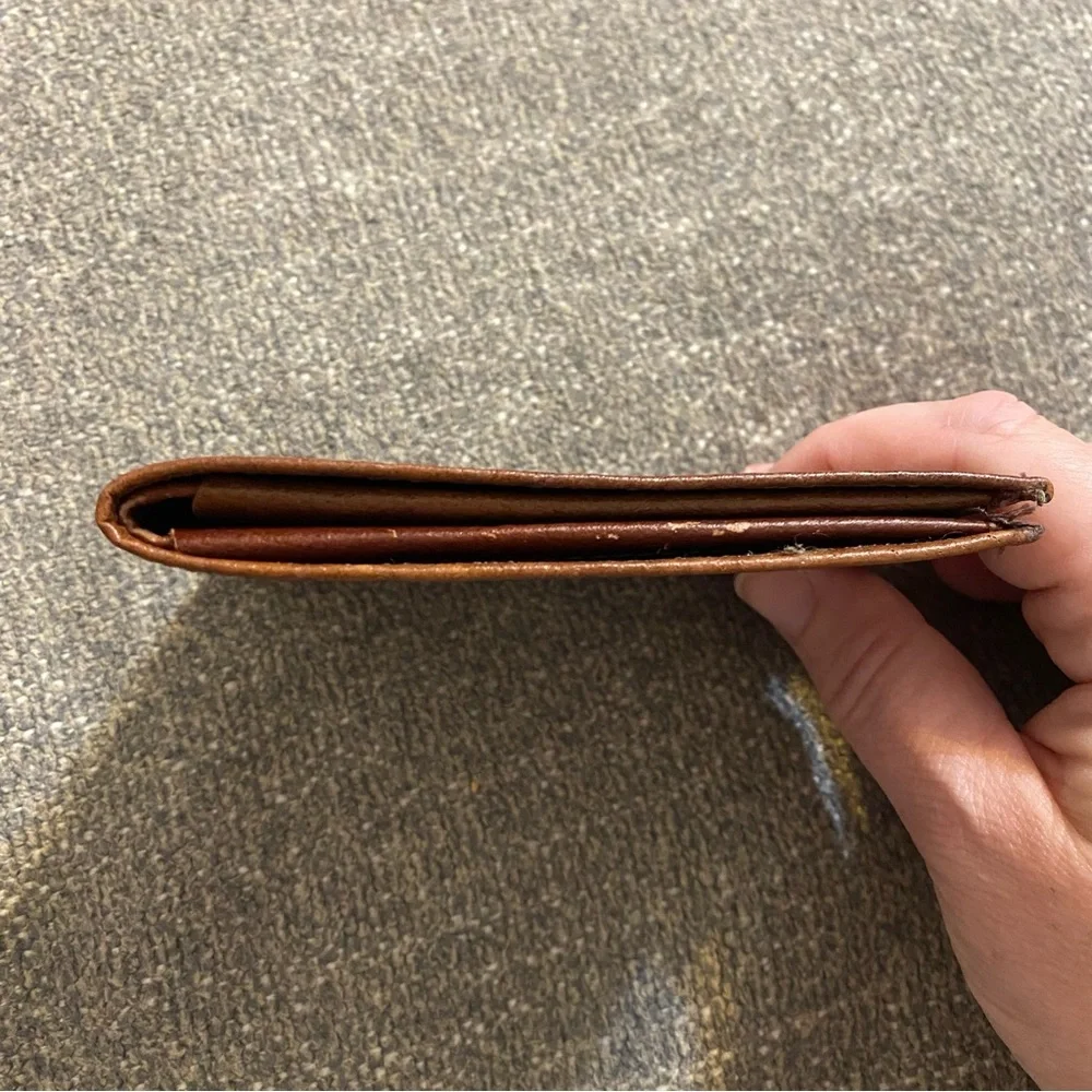 Brown Genuine Leather Men’s Bifold Wallet